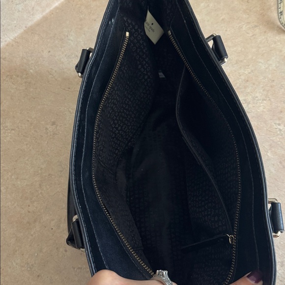 Kate Spade Black and White Square Pattern Tote - Picture 6 of 7